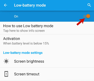 How to Use Low-Battery Mode in Sony Android Phone