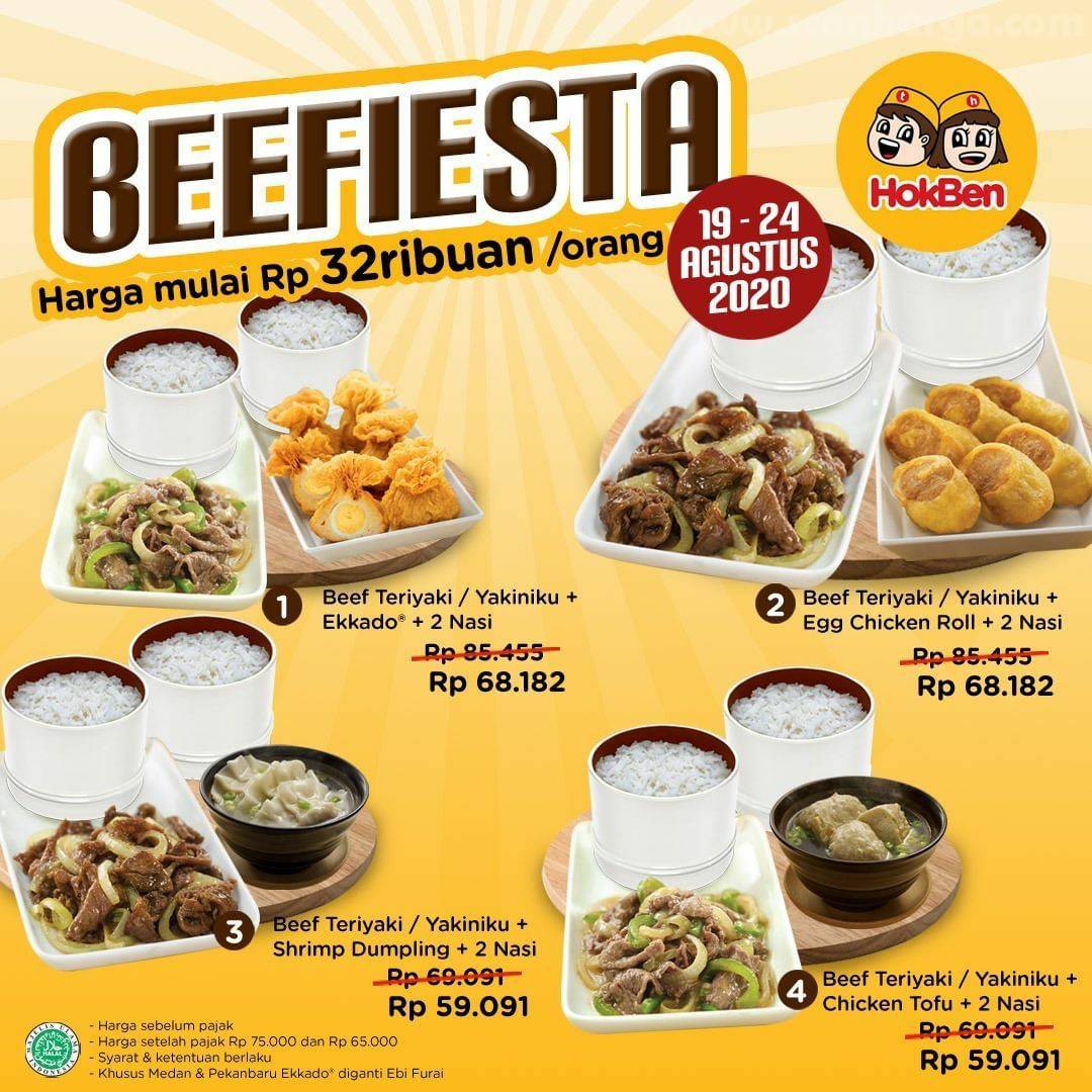 Promo Hokben 19 24 Agustus 2020 Beefiesta Harga Mulai 32Ribuan