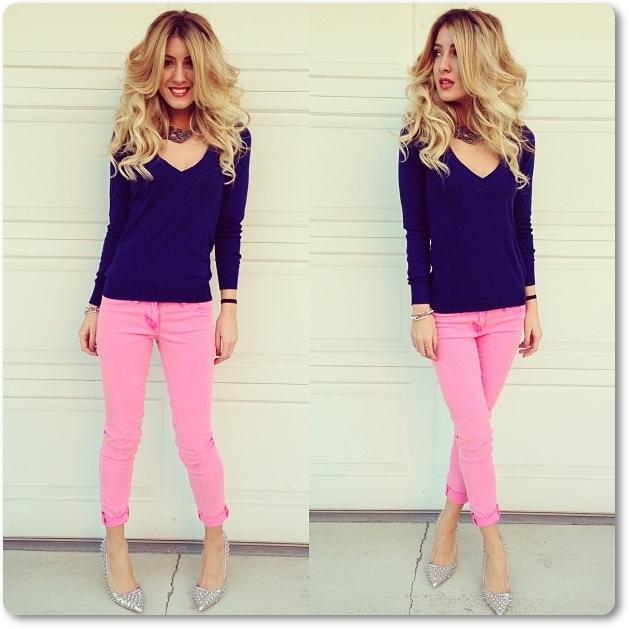 Mix and Match Pink Jeans Jeng Modis