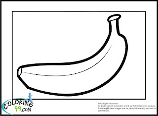banana coloring pages