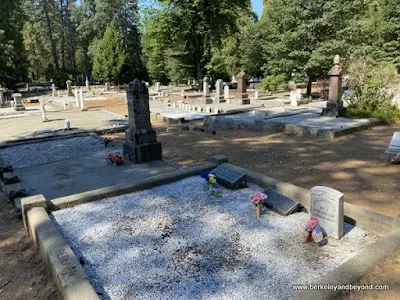 overview of Pine Grove Cemetery in Nevada City, California