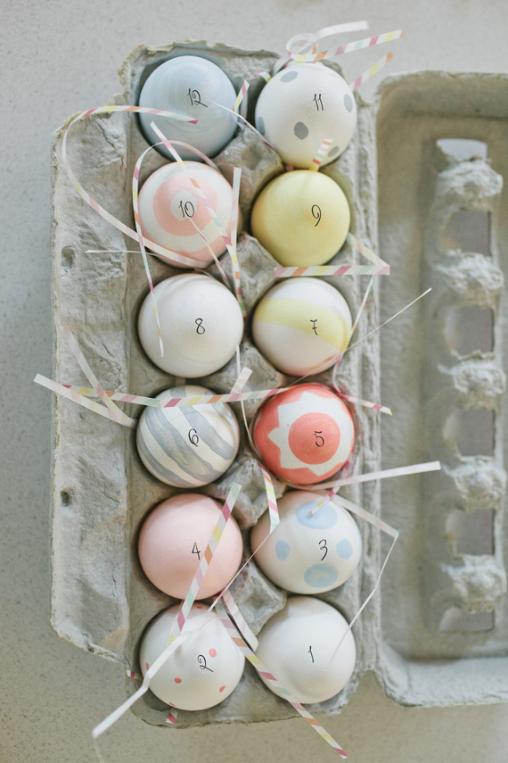 easter eggs diy advent calendar