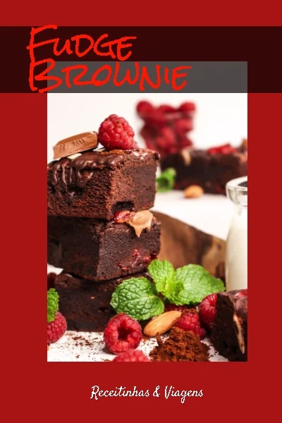 Receita de Fudge Brownie bem humido