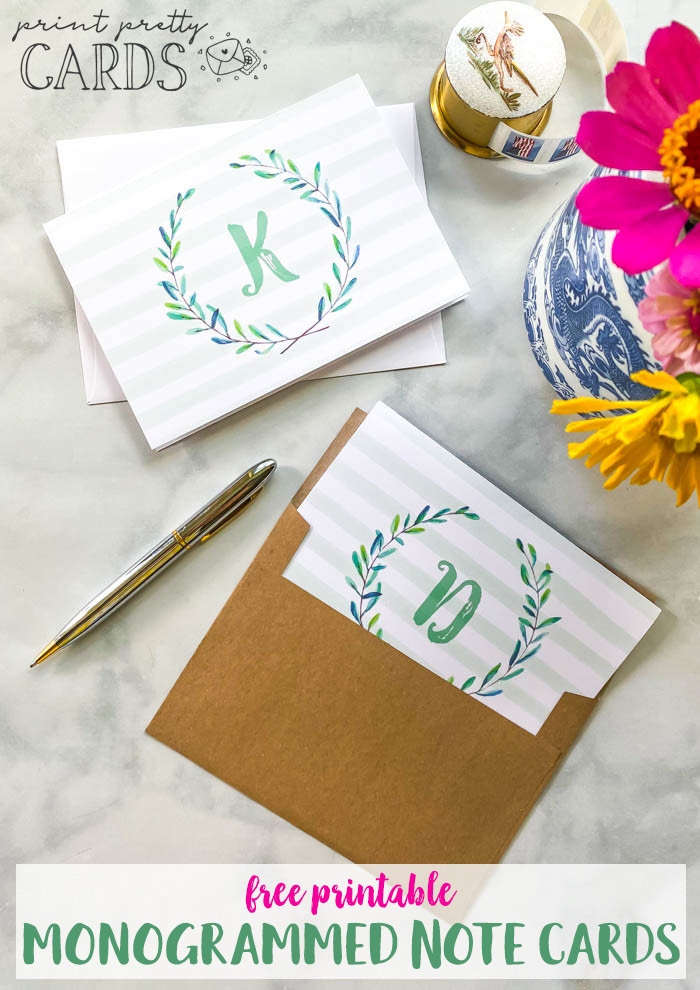 Monogrammed Note Cards