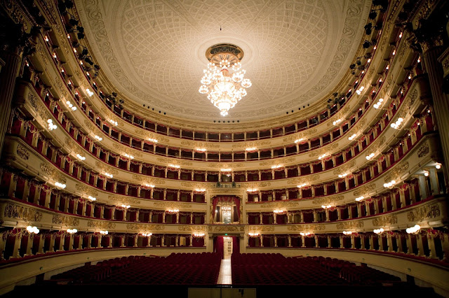Imagen del Teatro Scala desde el interior