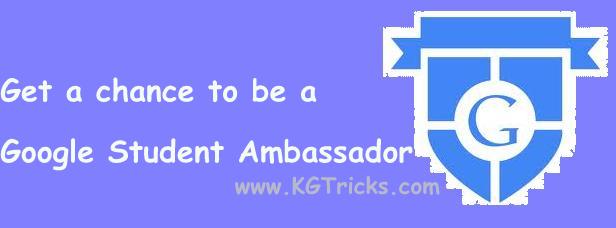 Become a Google Student Ambassador and represent your College