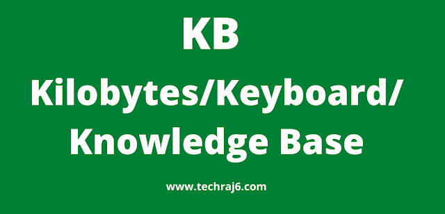 KB full form, what is the full form of KB