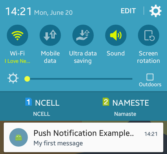 Android Example: Android Push Notification Tutorial Using Firebase