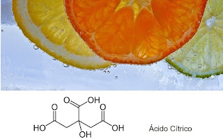 Ácido cítrico. Limón, Naranja.