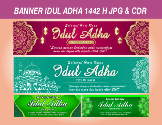 DESAIN BANNER IDUL ADHA 1442 H FREE JPG DAN CDR