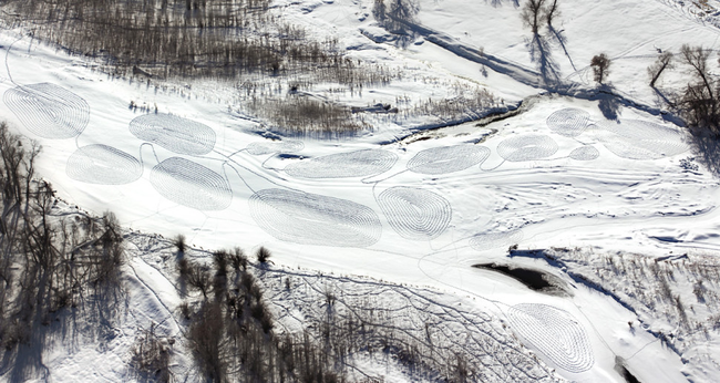 3.) 2011 - Hayden, Colorado. - No These Aren't Crop Circles, Wait Until You See What This Artist Does In The Snow. 3.) 2011 - Hayden, Colorado. - No These Aren't Crop Circles, Wait Until You See What This Artist Does In The Snow.