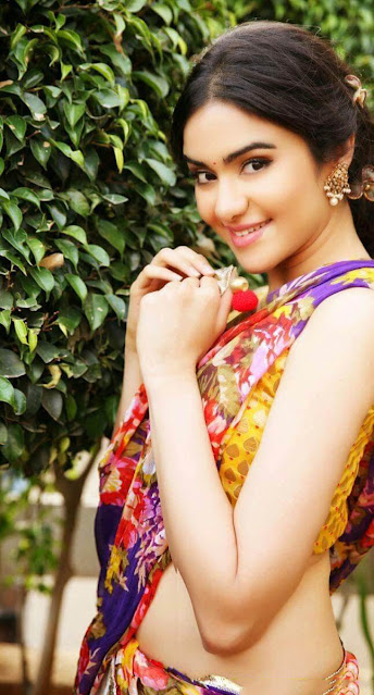 Actress Adah Sharma Hot Stills In Saree 4