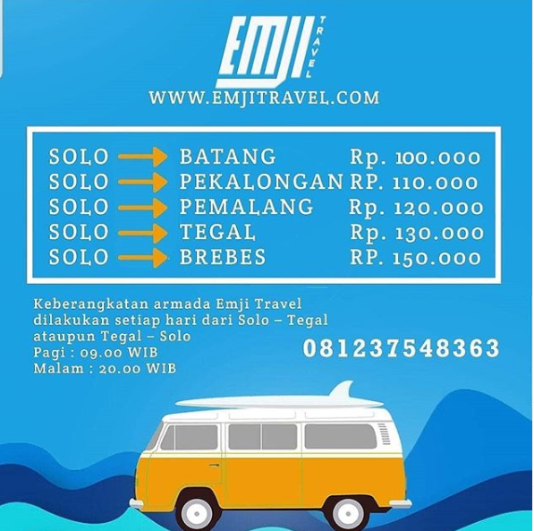 Jadwal Travel Solo ke Tegal - EMJI SHUTTLE
