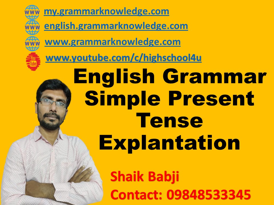 Simple Present Tense Worksheet English Grammarenglish Grammar