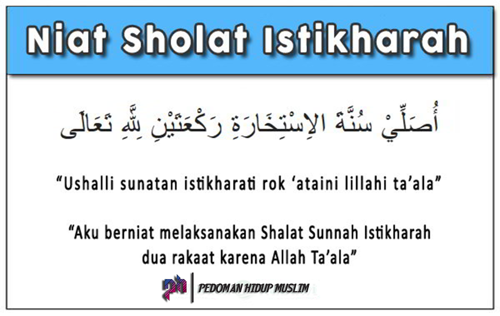 Doa Shalat Istikharah Pedoman Hidup Muslim