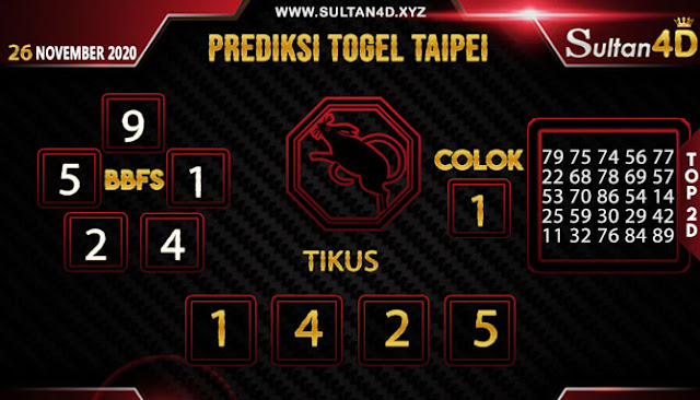 PREDIKSI TOGEL TAIPEI SULTAN4D 26 NOVEMBER 2020 PREDIKSI TOGEL TAIPEI SULTAN4D 26 NOVEMBER 2020
