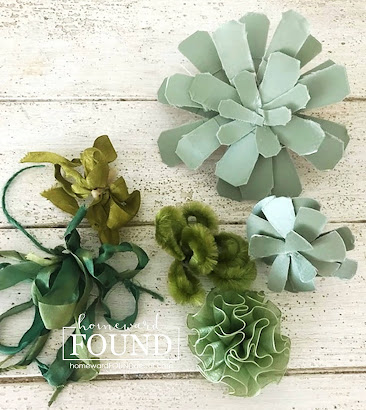 boho style, crafting, ribbon crafts, decorating, diy, diy decorating, home decor, decorating with succulents, faux succulents, summer decor, fall decor, trash to treasure, repurposing, paper crafts, tutorial, upcycling, reusing, faux plants