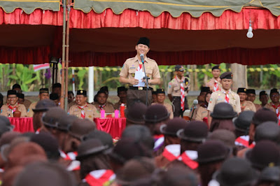 Buka Raimuna Cabang, Bupati Trenggalek Ajak Pramuka Lestarikan Lingkungan