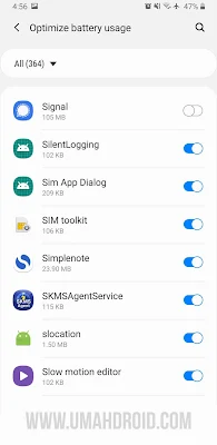 Optimasi Baterai Android Untuk Signal