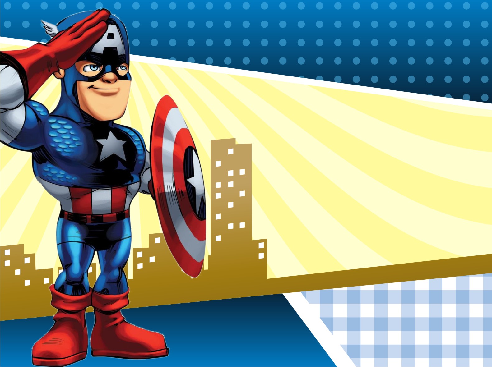 Capitan America Super Hero Squad | All Invitations