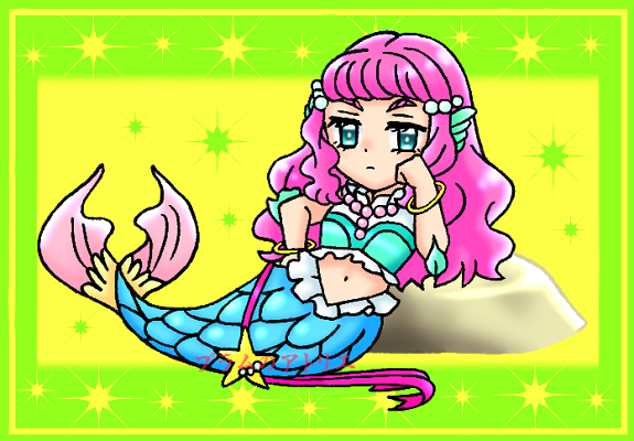 プラムのアトリエ トロピカルージュ プリキュア トロプリ 第1話 ローラ 肘付きver 岩 ミニキャラ ちびキャラ イラスト