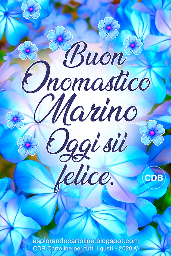 CDB Cartoline per tutti i gusti Cartolina 🌿🌸🌸🌿 BUON ONOMASTICO MARINA jpg (600x900)