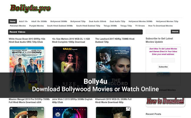 Bolly4u Website 2020: Download Bollywood Movies For Free