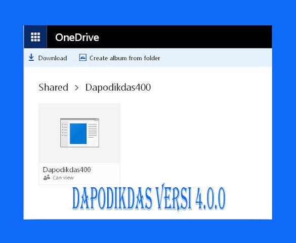 Unduh File Aplikasi Dapodikdas Vesri 4.0.0 Terbaru