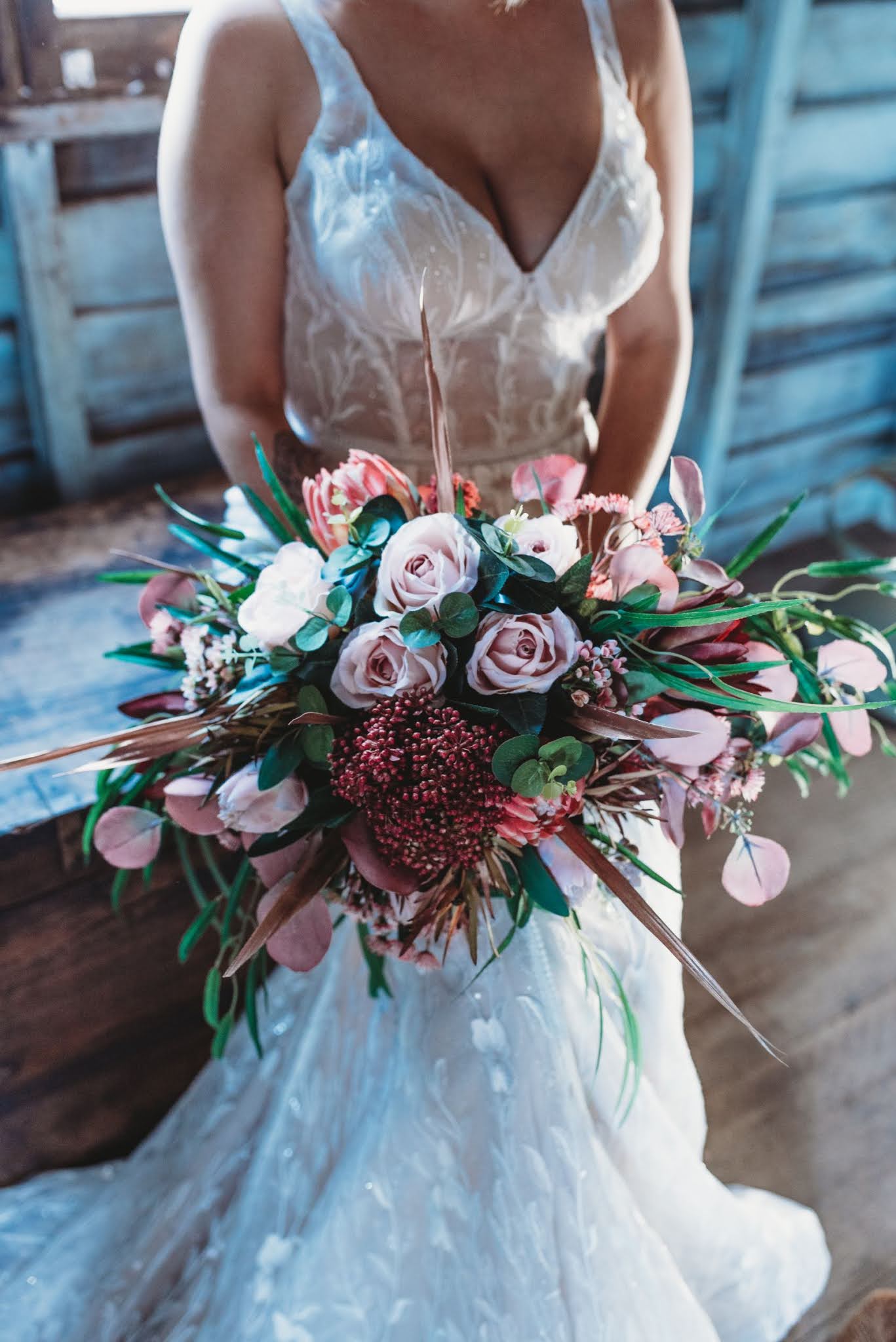 burnt meadow photography mount larcom bohemian rustic country wedding floral design bridal gowns bar catering