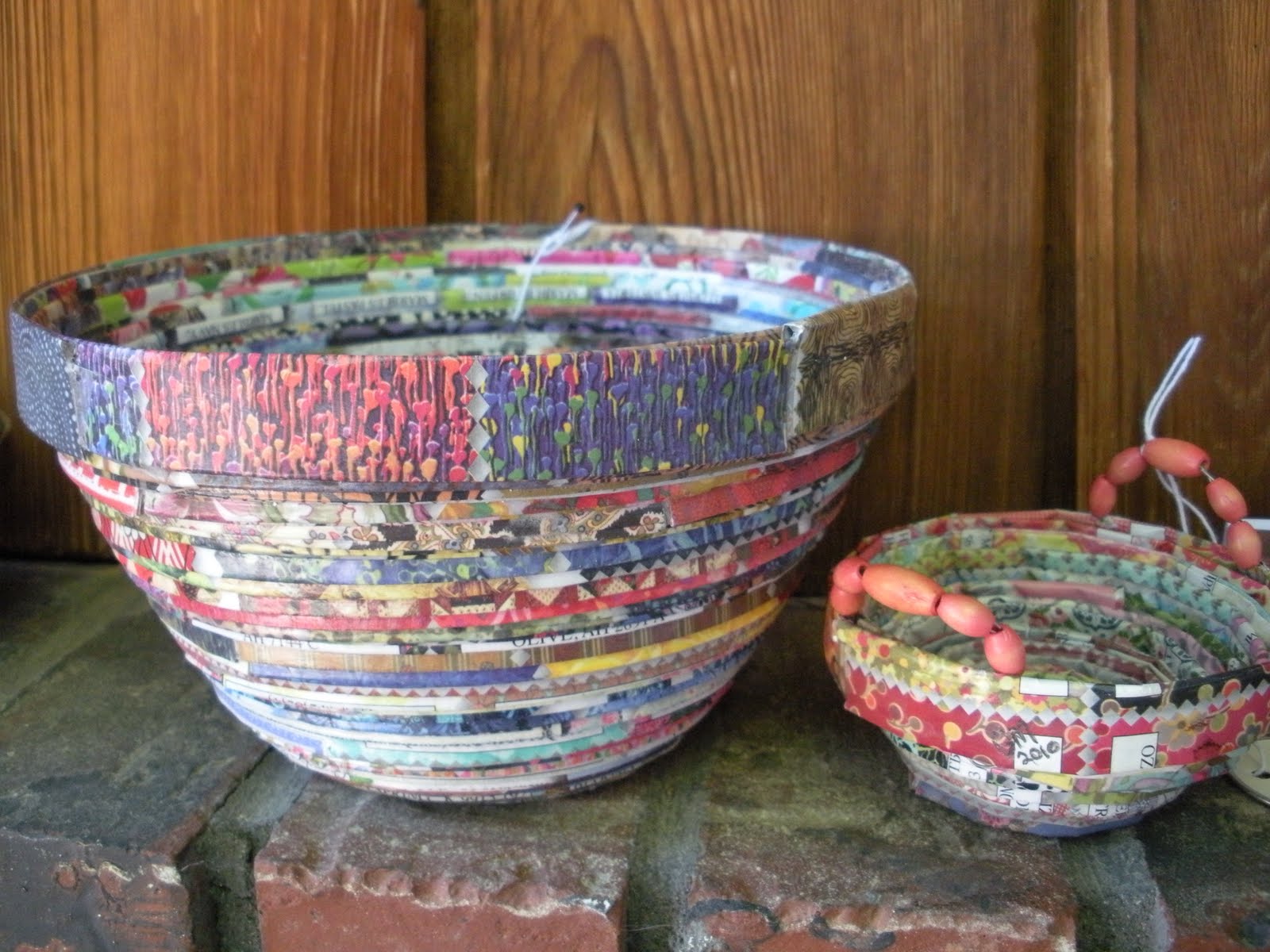 GGM's ART Hand Coiled Paper Bowls, etc.