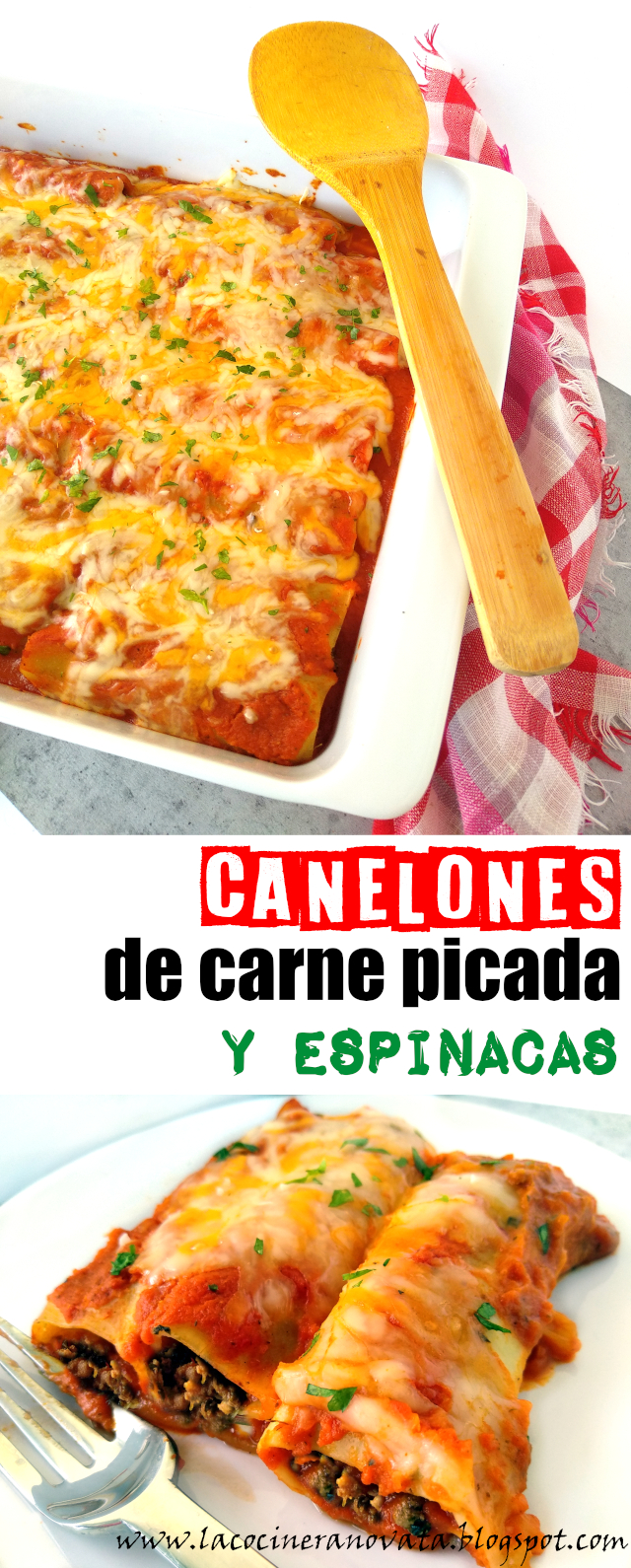 
canelones De Carne Picada Y Espinacas
