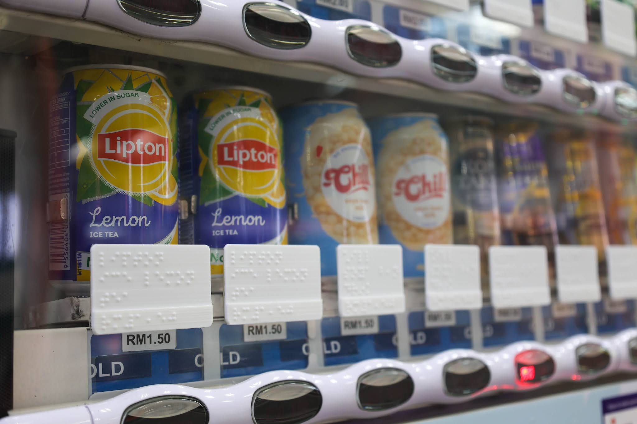 Sugoi Days Malaysia's first Brailleenabled vending machines by ATLAS