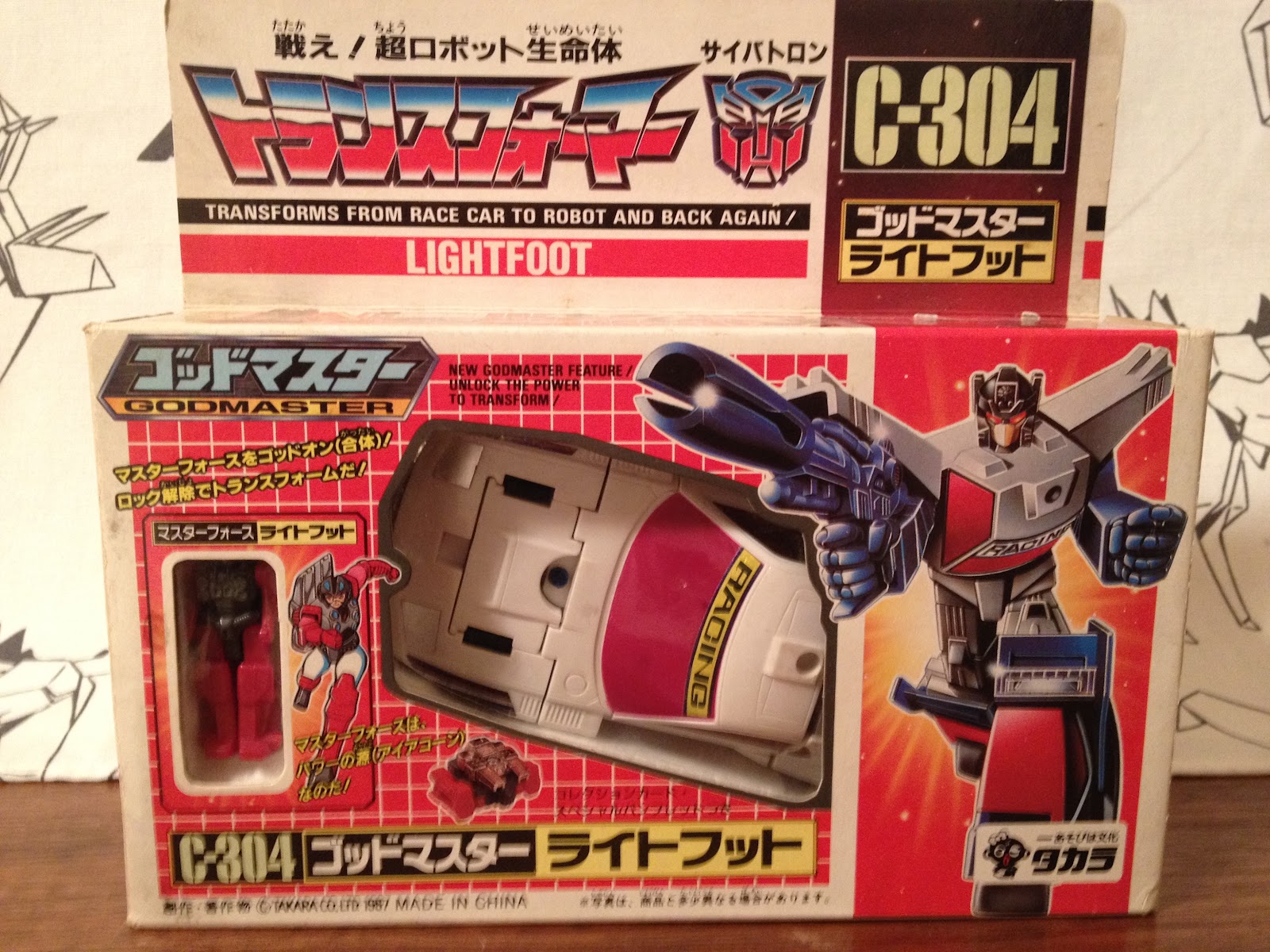 トランスフォーマー　Cー304 ゴッドマスター　ライトフット　当時物 トランスフォーマー Cー304 ゴッドマスター ライトフット 当時物