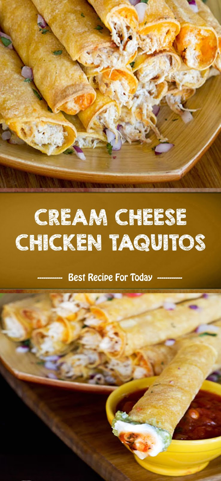 CREAM CHEESE CHICKEN TAQUITOS
