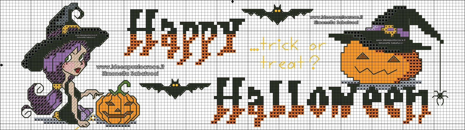 halloween punto croce