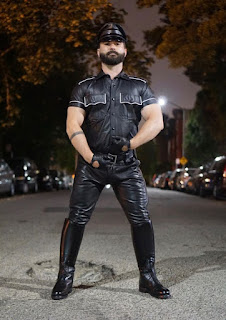 Cop in Leather