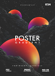 aesthetic poster template psd space link