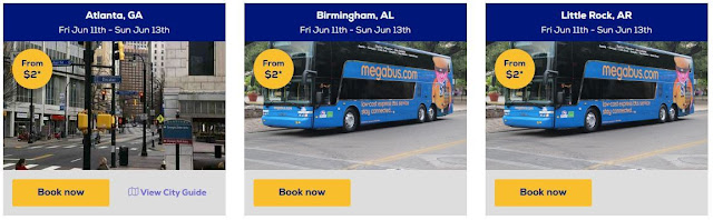 Megabus cheap ticket booking