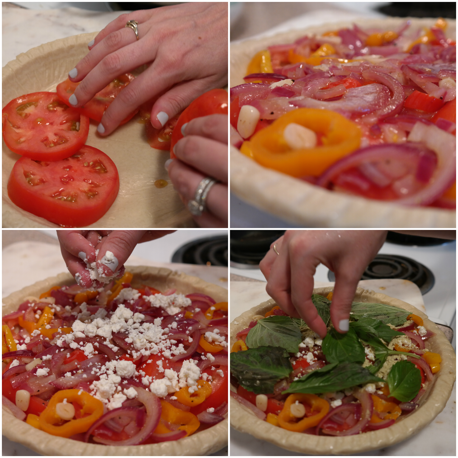 Blue Apron Tomato & Goat Cheese Pie