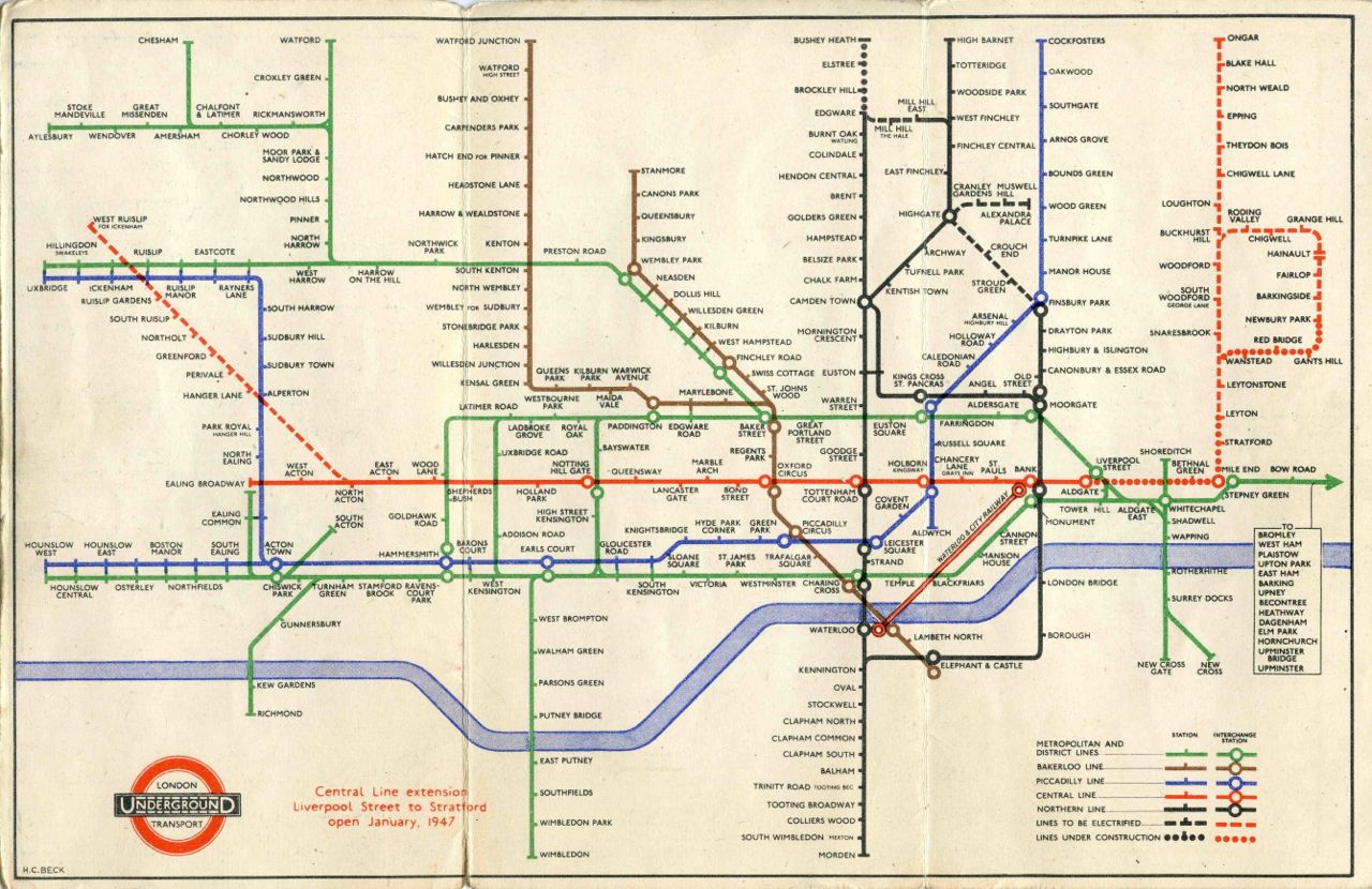 Harry Beck's Simplified Map
