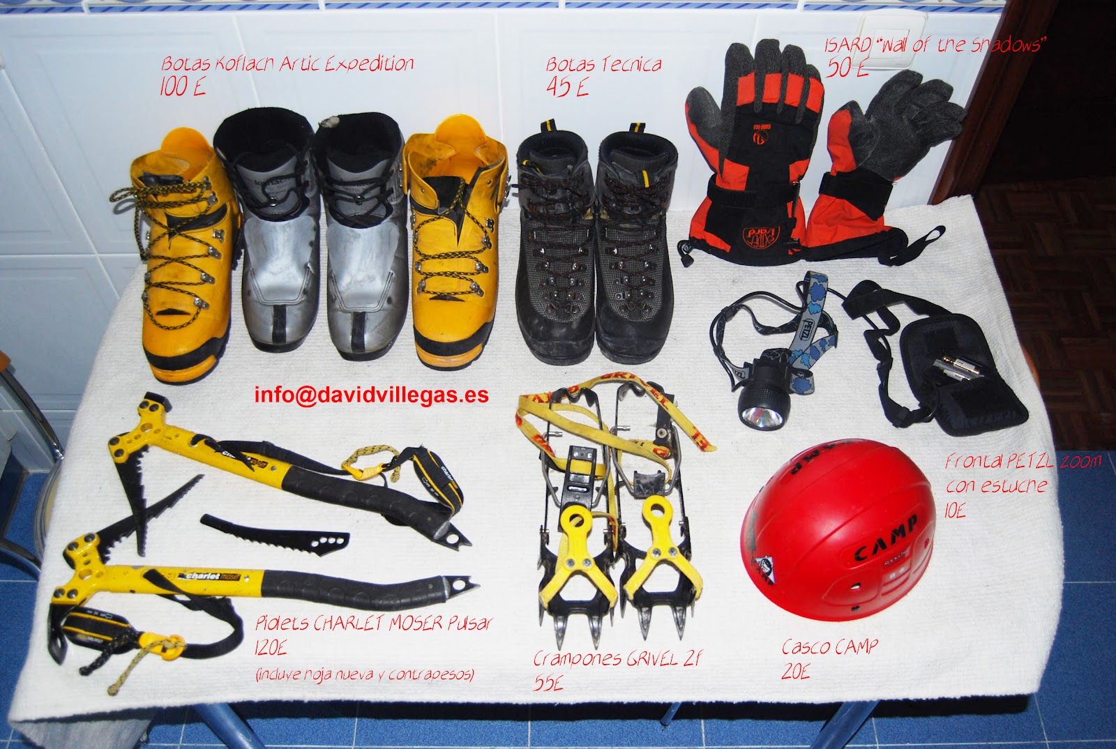 MONTAÑAS... A ESGALLA!!! Venta de Material