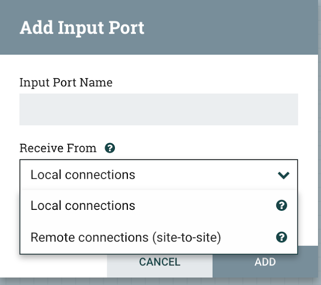 Adding input port