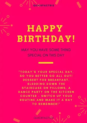 Birthday wishes During Quarantine