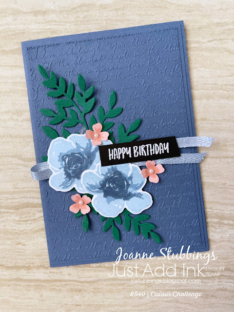 Jo's Stamping Spot - Just Add Ink Challenge #540 Birthday card using All Things Fabulous by Stampin' Up!
