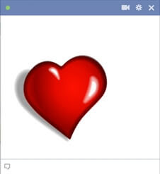 Facebook Heart Emoticon