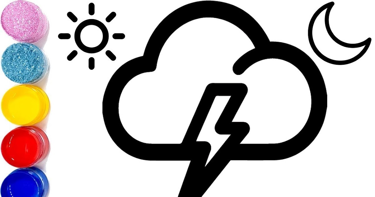 Beautiful weather drawing for kids - How to draw and painting for toddlers