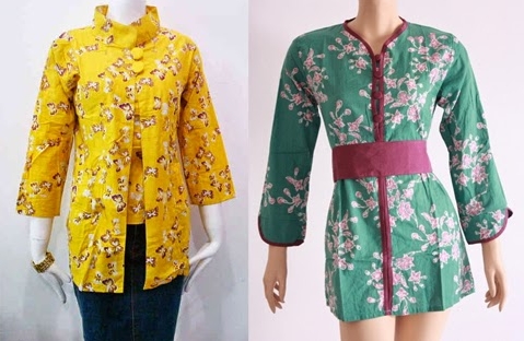 10 Model  Baju  Batik Atasan  Untuk Wanita  Gemuk  2019