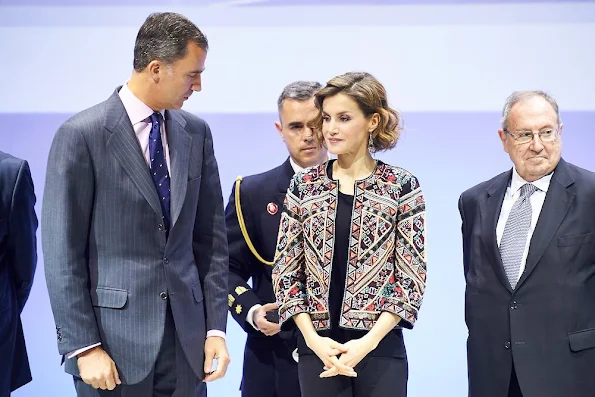 King Felipe of Spain and Queen Letizia of Spain deliver accreditations of the 6th edition of Honorary Ambassadors of the Brand 'Spain'