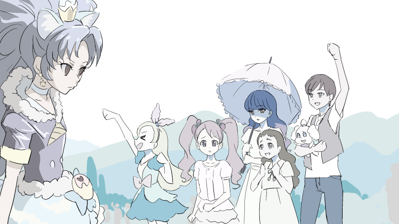 模写ブログ 冬眠用 キラキラ プリキュアアラモード 模写