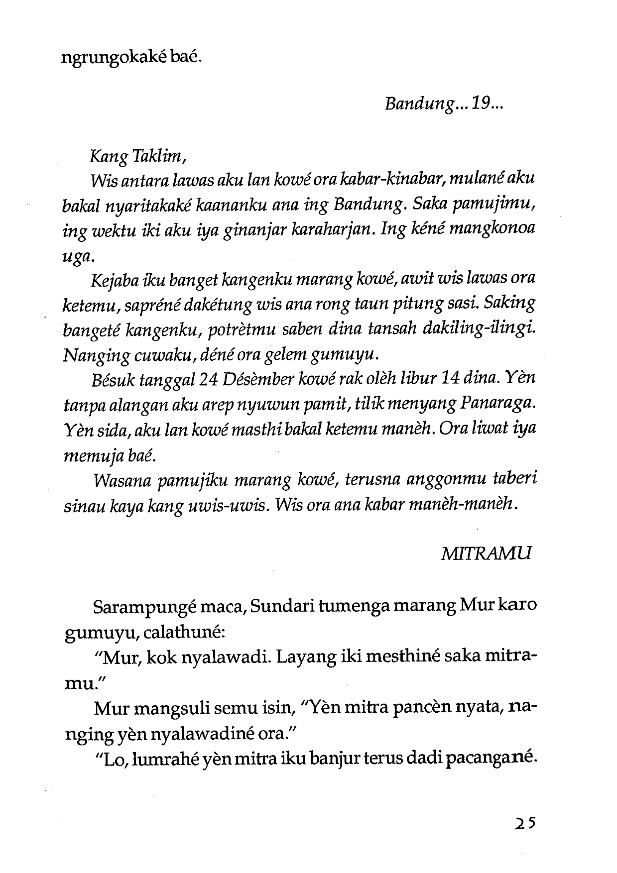 Novel Jawa Katresnan Soeratman Sastradihardja Baca Ebook